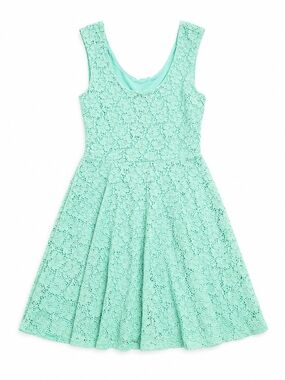 Candie's Mint Lace Fit & Flare Girls' Dress